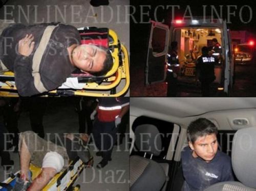 Maleantes son detenidos por hacer disparos